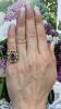 Vintage 1.21ct  Amethyst and Cultured Pearl Ring in 10kt Yellow Gold