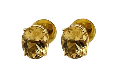Vintage Citrine Earrings 
