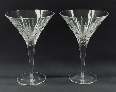 Vintage Crystal Martini Glasses