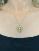 Vintage Cultured Pearl Starburst Floral Pendant