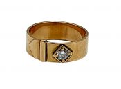 Vintage Diamond Buckle Ring