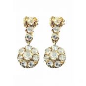 Vintage Diamond Drop Earrings