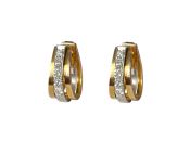 Vintage Diamond Huggy Earrings