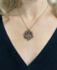 Vintage Diamond and Carved Smoky Quartz Pendant