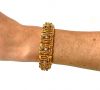 Vintage Diamond and Sapphire Openwork Bracelet