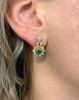 Vintage Emerald and Diamond Earrings