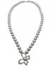Vintage Freshwater Grey Pearl Necklace 
