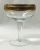 Vintage Gold Etched Champagne Coupes