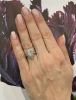 Vintage Inspired Pear Cut Diamond Engagement Ring