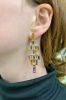 Vintage Multi Stone Chandelier Earrings