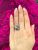 Vintage 1ct Ruby and Diamond Cluster Bow Motif 14kt Ring