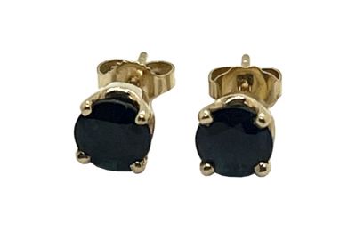 Vintage Sapphire Stud Earrings