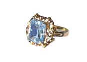 Vintage Synthetic Spinel Solitaire Ring