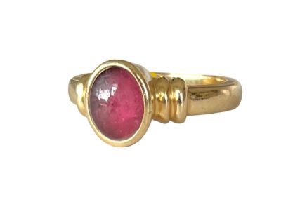Vintage Tourmaline Solitaire Ring