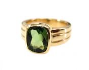 Vintage Tourmaline Solitaire Ring