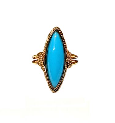 Vintage Turquoise Solitaire Ring