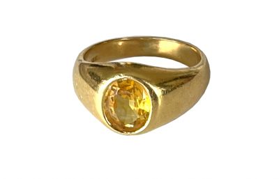 Vintage Yellow Sapphire Ring
