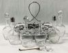 Walker & Hall 6 Bottle Cruet Stand Dated 1899