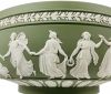 Wedgwood Green Jasperware Dancing Hours Bowl