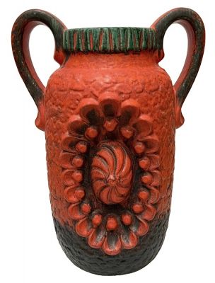 Dumler & Breiden Fat Lava West German Floor Vase