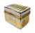 White & Gold Harlequin Pattern Italian Ceramic Box 