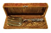 Whiting Sterling Silver Asparagus Server, Heraldic Pattern