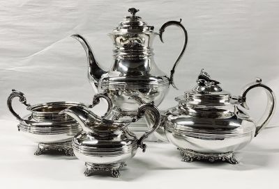 William IV Assembled Tea & Coffee Set, London 1834