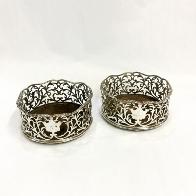 Antique George III Sterling SIlver Bottle Coasters