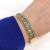 Vintage 12.21ct Aquamarine 14kt Bangle