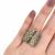 Double Cylinder Diamond Ring