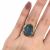 Vintage 16.58ct Carved Cat Aquamarine 14kt Ring