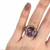Vintage Amethyst and Diamond Ring