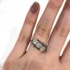 Vintage 3 Diamond Ring
