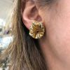 Ruby and Diamond Floral Earrings