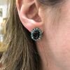 Vintage Style Garnet and Opal Earrings