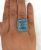 Blue Topaz and Diamond Ring