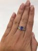 Vintage Tanzanite and Diamond Ring