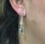 Vintage Aquamarine and Diamond Earrings