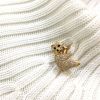 Diamond Bear Brooch
