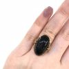Antique Onyx Solitaire Ring