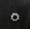 Moonstone Circular Brooch