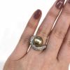 Vintage South Sea Pearl and Diamond Ring