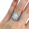 Vintage Opal and Diamond Ring