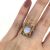 Siffari Mid-Century Modern 2.19ct. Moonstone Solitaire Ring