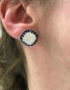 Moonstone and Sapphire Earrings