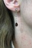 Garnet and Diamond Earrings