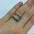 Retro Diamond and Synthetic Ruby 18kt Ring