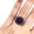 Vintage 5.64ct Amethyst and Diamond 18kt Ring
