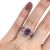 Art Deco Inspired Pink Sapphire and Diamond Ring