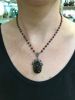 Vintage 37.25ct Garnet and Diamond 18kt Necklace